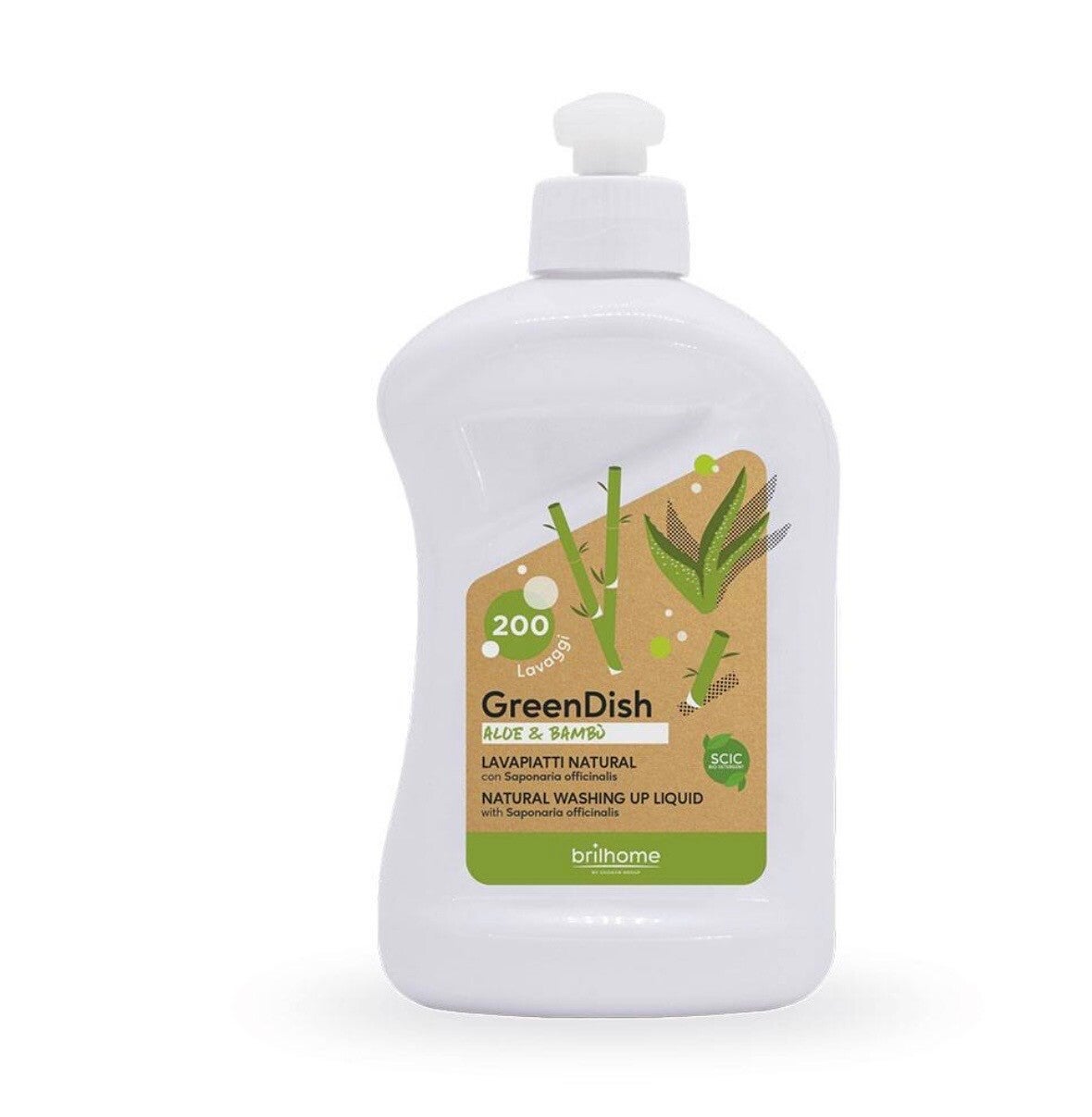 Liquide vaisselle Aloe Vera et Bambou (avec Saponaria officinalis)