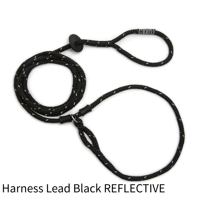 Harness Lead Black REFLECTIVE