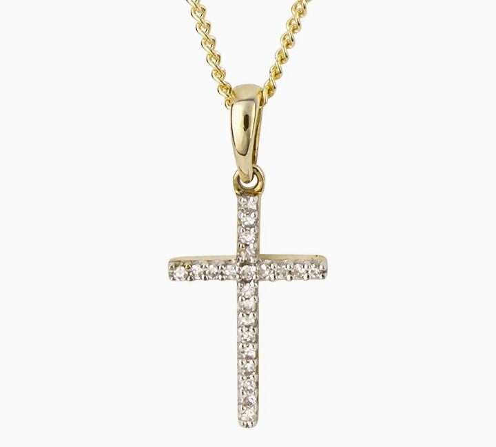 Cross Pendant with Diamond