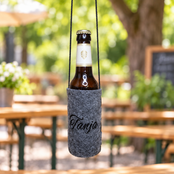 Bierflaschenhalter zum Umhängen – Praktisch, Stylisch & Immer Griffbereit!