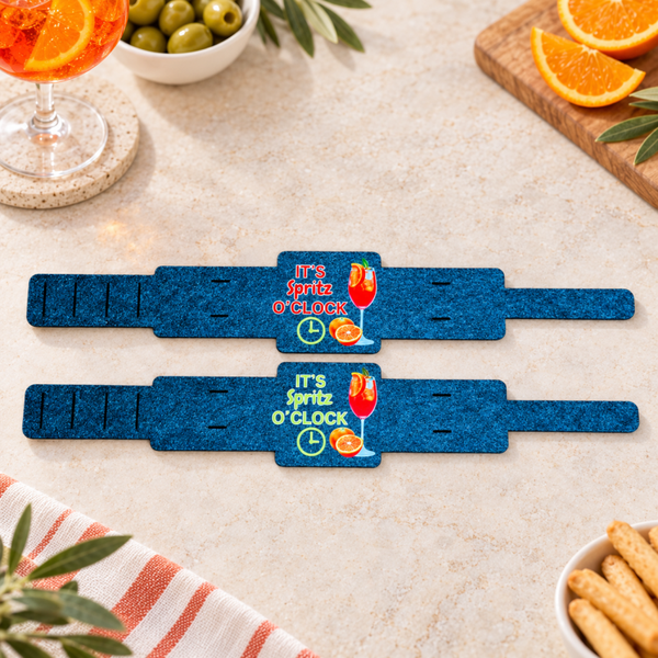 2 Weinglashalter zum Umhängen |incl. DTF Print Aperol Spritz