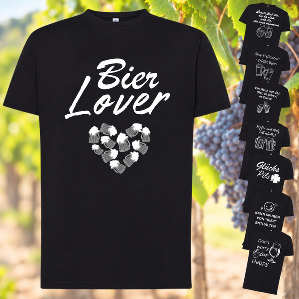 Bier T-Shirt Unisex inkl. Weinsprüche Klar und deutlich