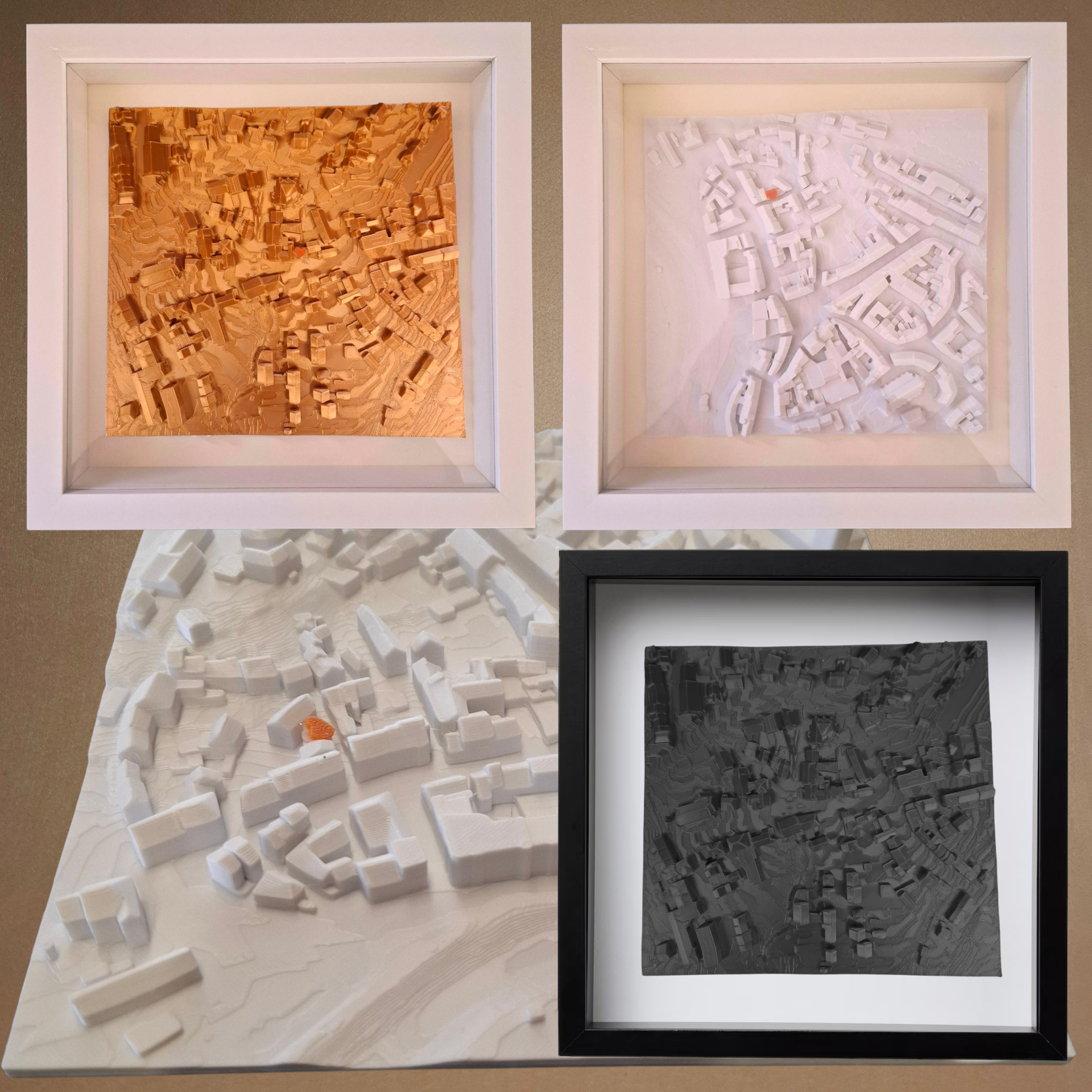 Personalisiertes 3D-Stadt / Straßen Bild