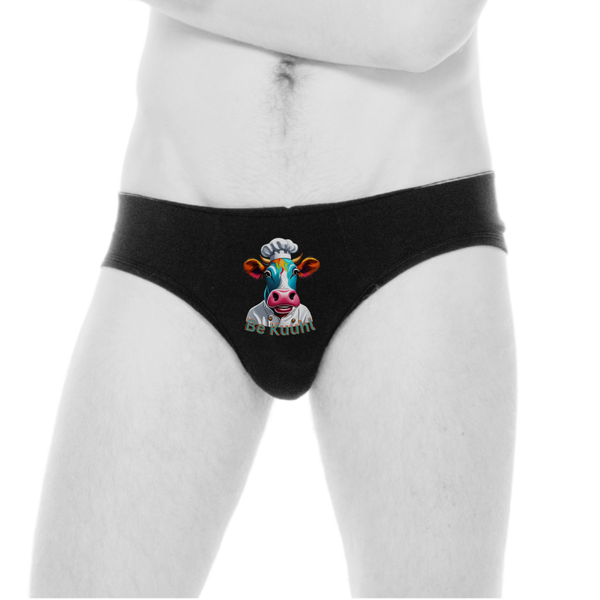 Be Kuuhl Classic Slip Herren - Design Print - Köchin / Koch Berta Color