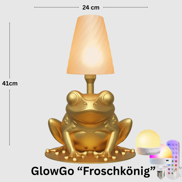 GlowGo - Designer-Tischleuchte "Froschkönig"