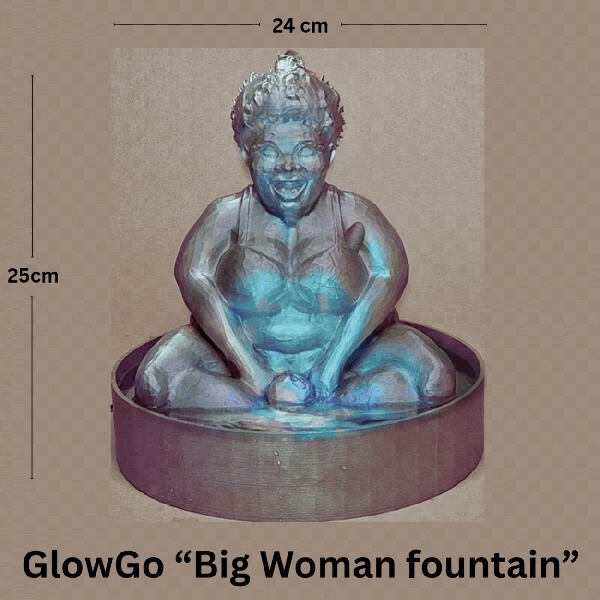 GlowGo „Big Woman“ – LED-Zimmerbrunnen