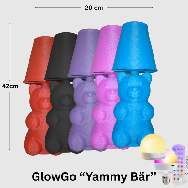 GlowGo "Yamy Bär" – Licht zum Verlieben ohne Kabel