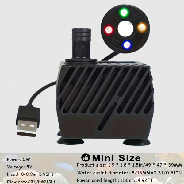 Mini - USB - Wasserpumpe IPX4 zertifiziert