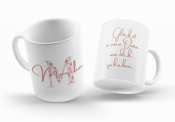 Tasse / Becher mit Buchstabe | Tasse Personalisiert |  Tasse mit Namen | Tasse mit Spruch | Geschenk für Frauen und Männer