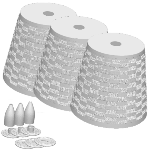 Lampenschirm 3er Set Textur – Liebevoll. Nachhaltig. Wandelbar.