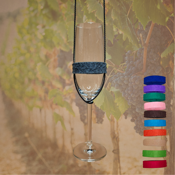 Sekglashalter-Band – Praktisch, Sicher & Immer Griffbereit! In vielen Farben.