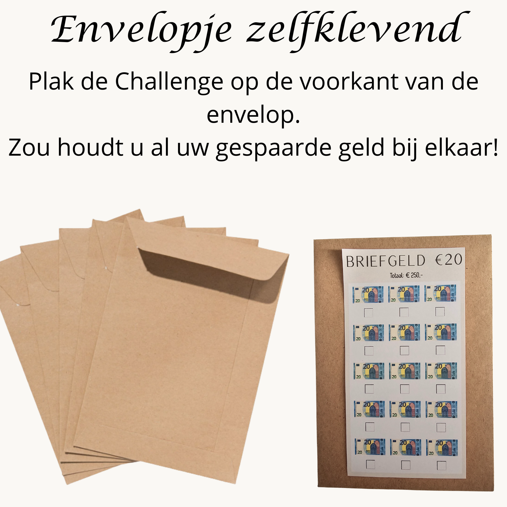 Envelopje zelfklevend