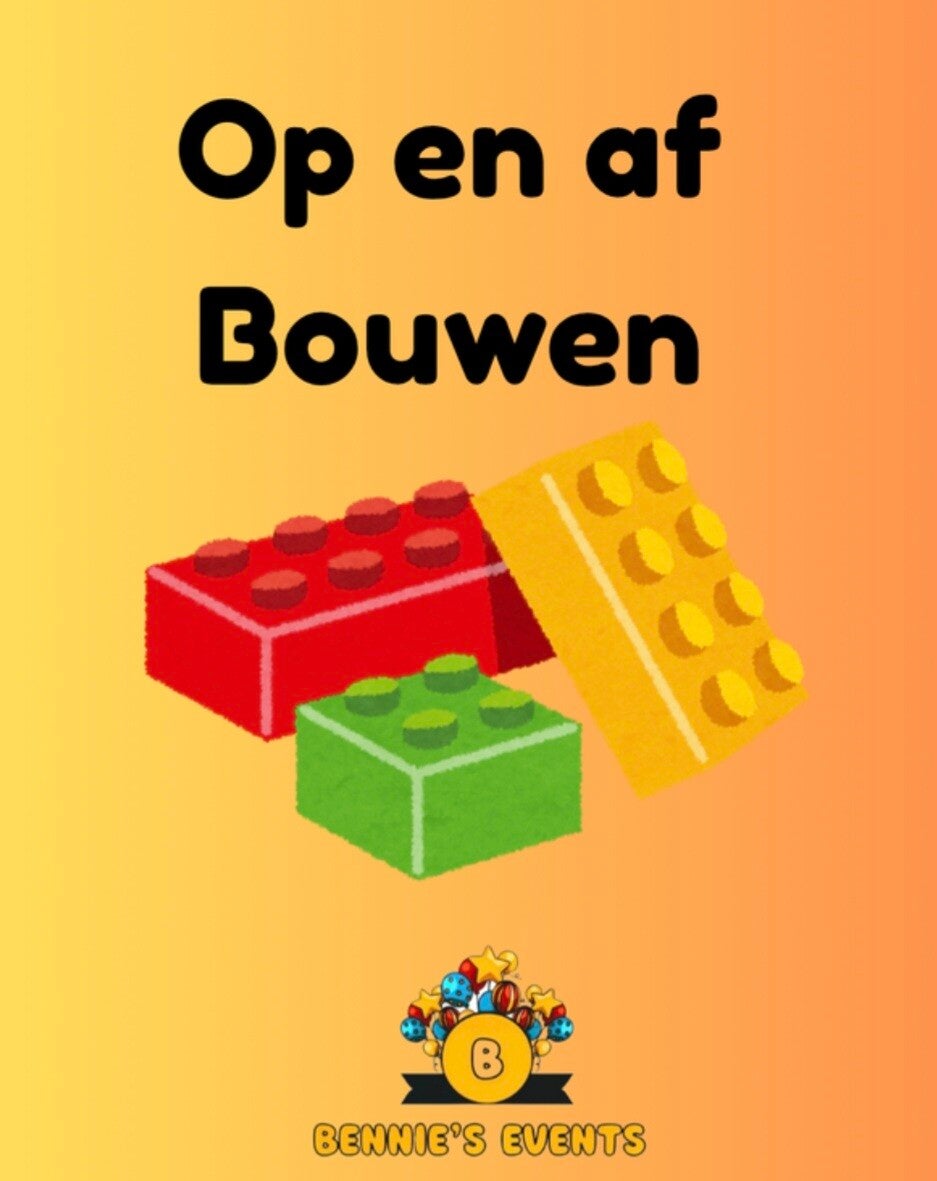 op- en afbouw van kleine springkussens