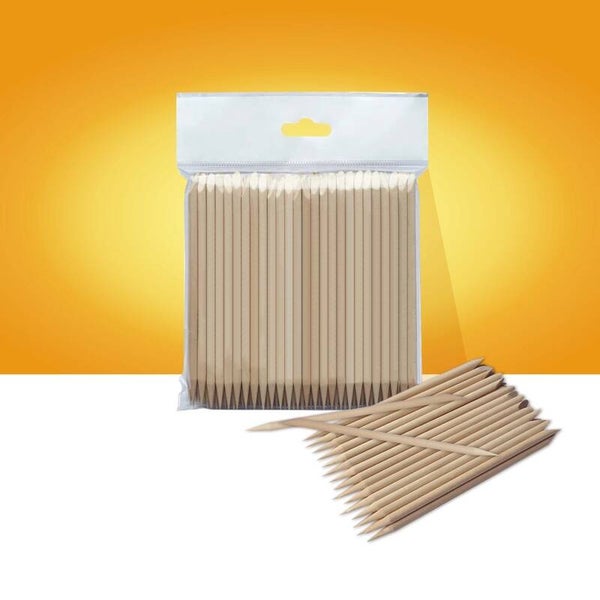 STALEKS Orange stick EXPERT wooden 75 mm (100 pcs)