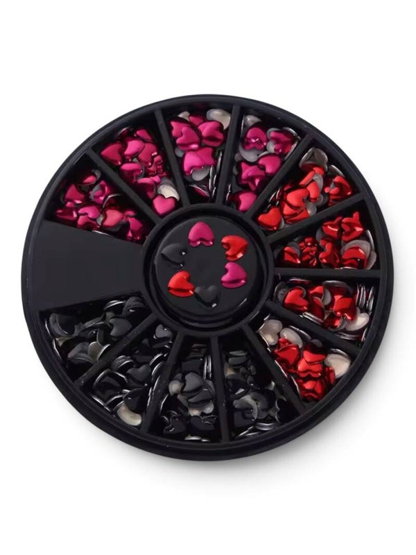 Nail art carrousel hartjes