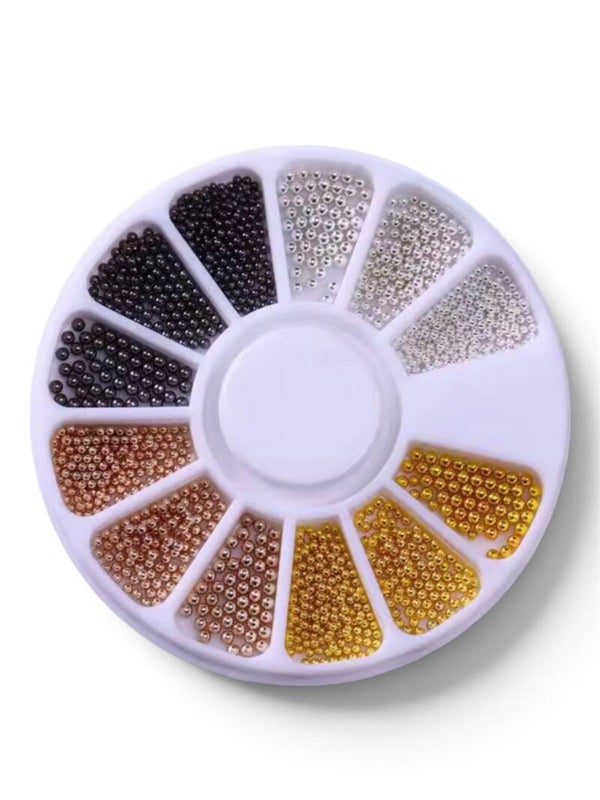 Nail art carrousel beads