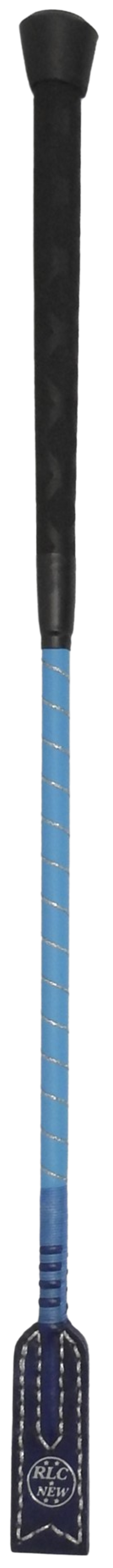 Poney 50cm en gaine bleu mat avec liseré fin