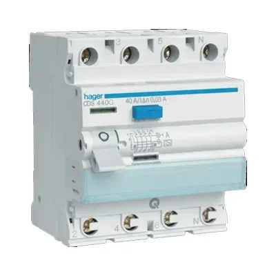 Hager aardlekschakelaar 3P+N 40A 30mA type AC