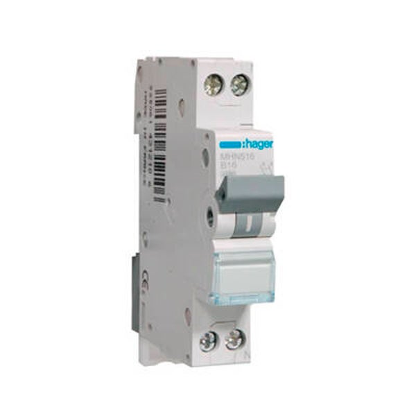Hager installatieautomaat 1P+N 16A B-kar