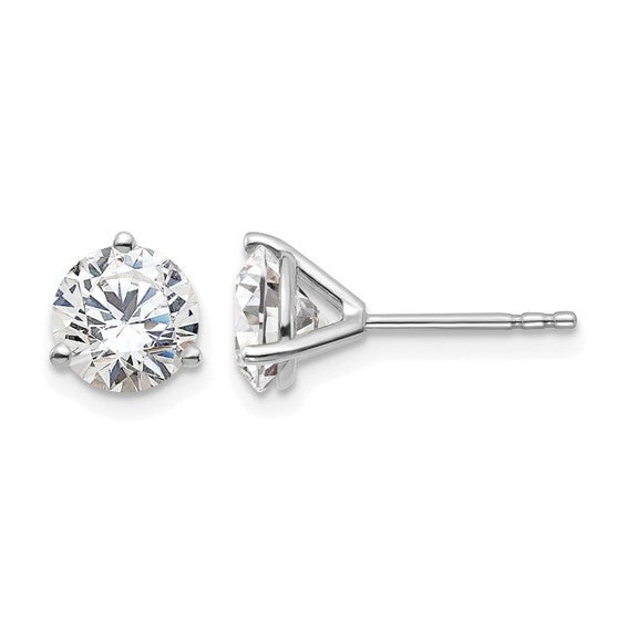 Round 1 1/2 carat Lab Grown Diamond Studs
