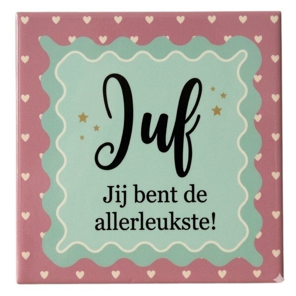 Tegeltje juf