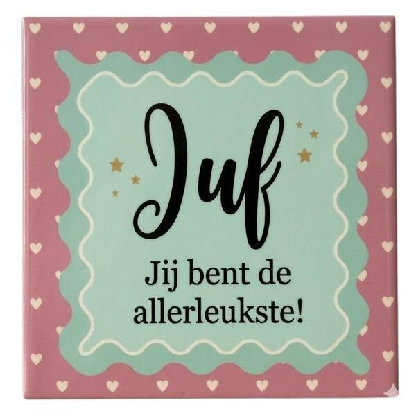 Tegeltje juf
