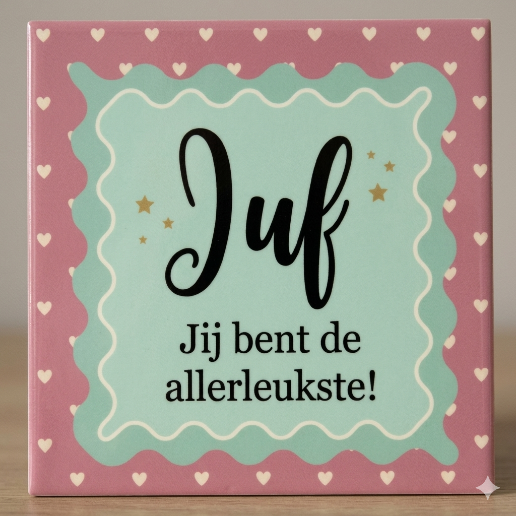 Tegeltje juf