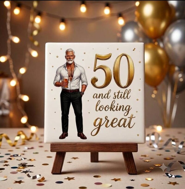 Tegeltje 50 man