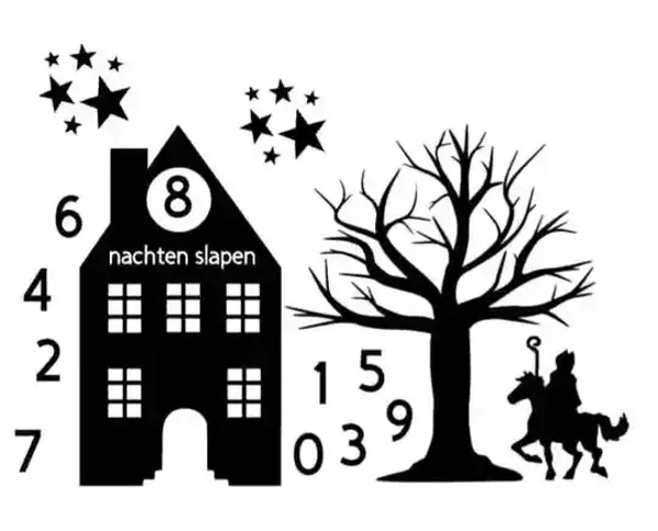 Aftellen naar sinterklaas