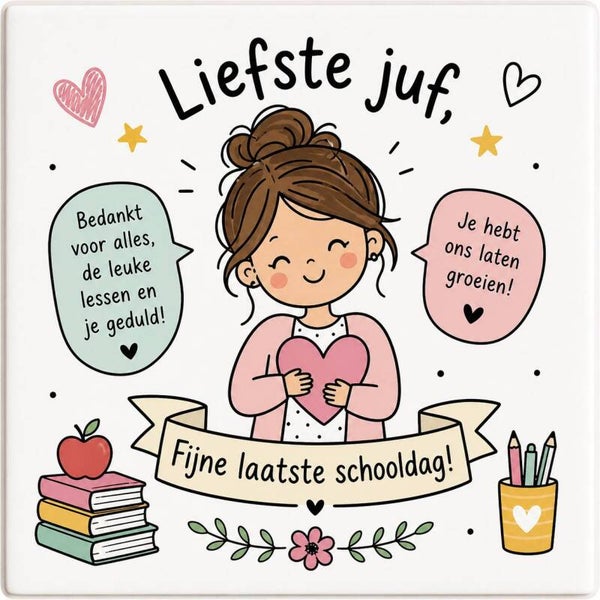 Juf tegeltje