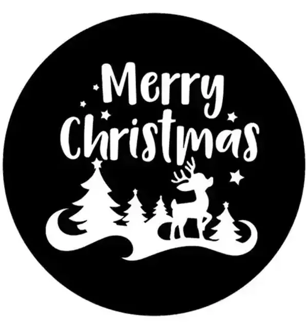 Merry Christmas raamsticker
