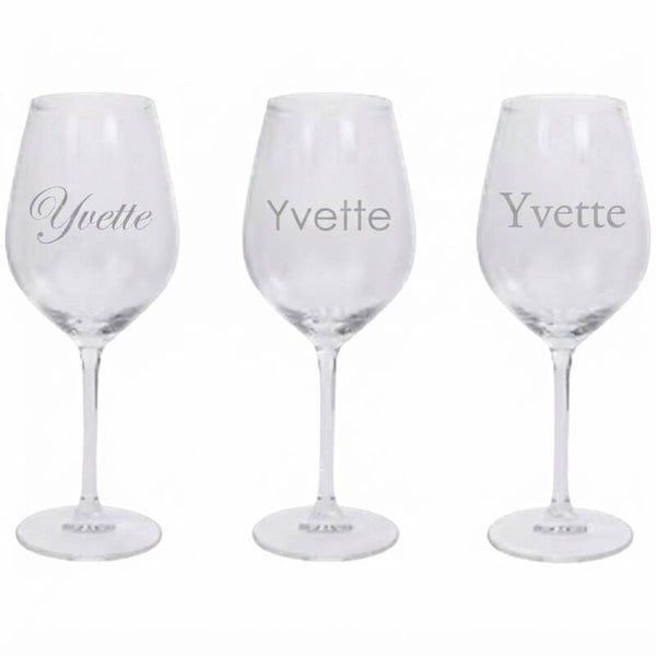Wijnglas met naam