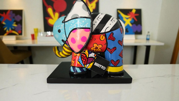 Romero Britto '3D Elephant India' limited edition