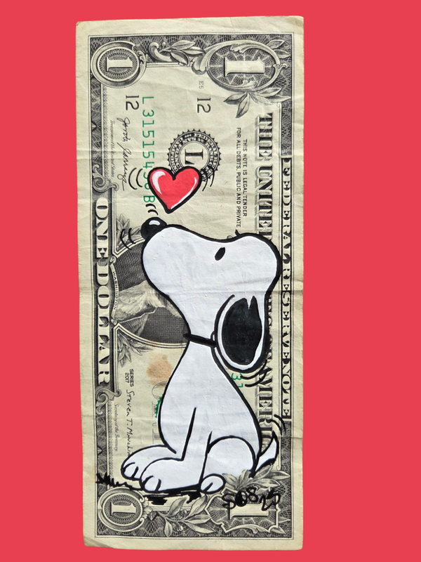 Dollar Art by SOS - Snoopy Heart