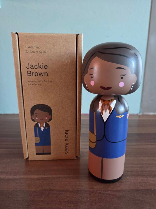 Lucie Kaas Kokeshi doll Jackie Brown
