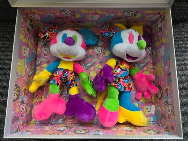 Pluche set Mickey en Minnie Mouse Pop Art - 100-jarig jubileum Disney