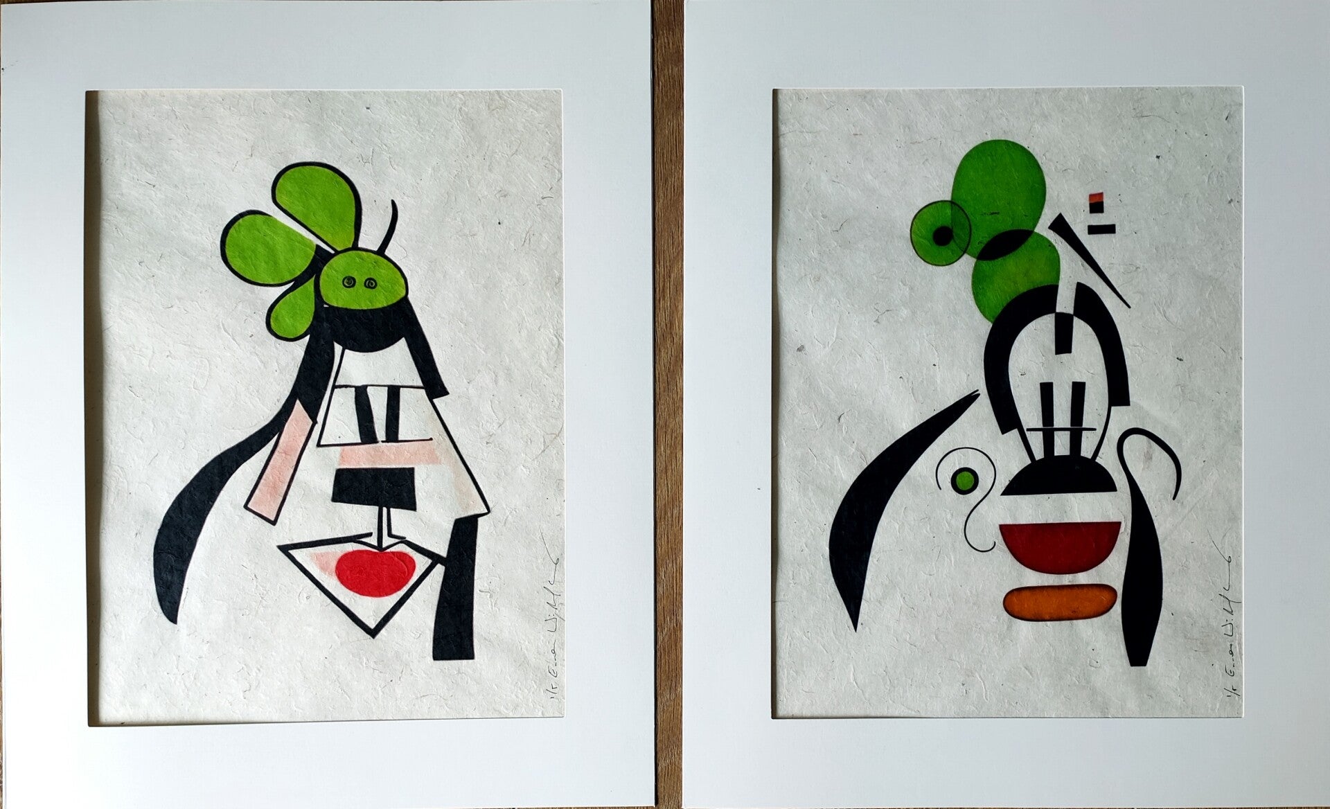 Emma Wildfang - Diptychon Goofy - Tribute series Pablo Picasso
