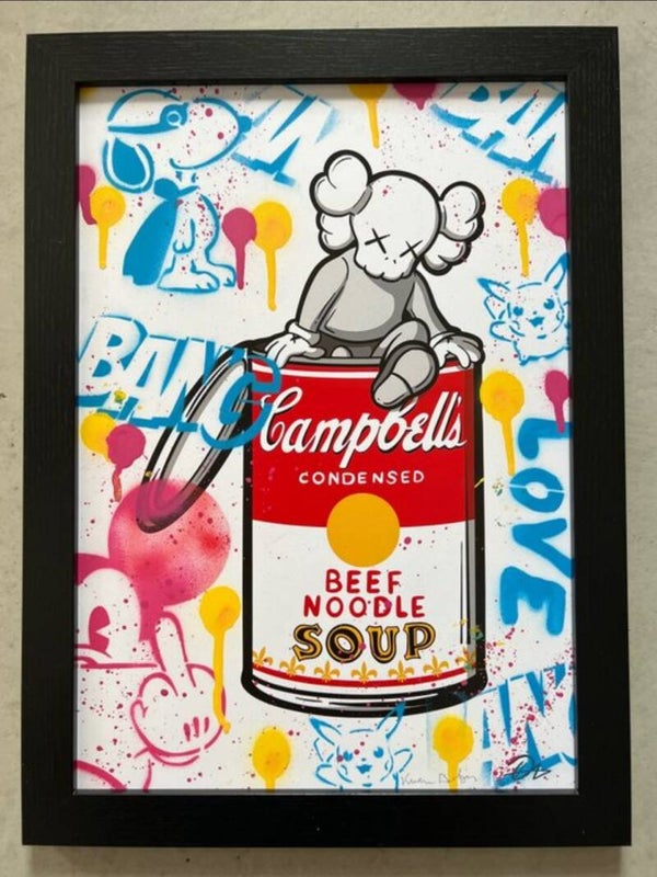 Pop Art Koen Betjes ft. DutchieArts - Rebellious Kaws x Campbell Soup x Super Snoopy