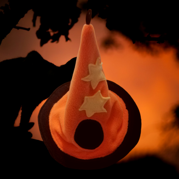 #Halloween Heksenmuts oranje