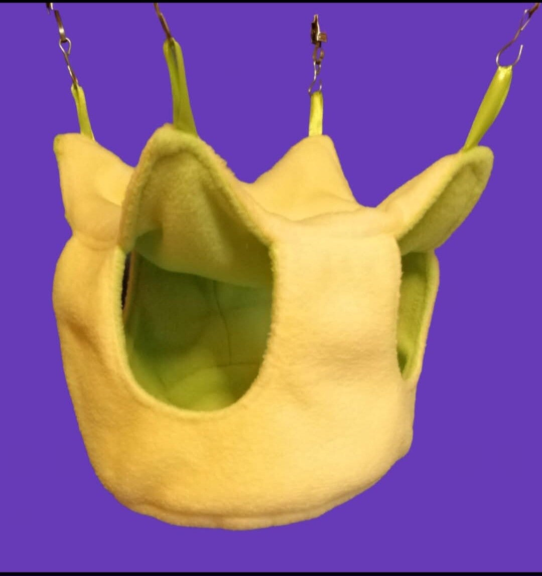 Kasteelhuis geel/groen