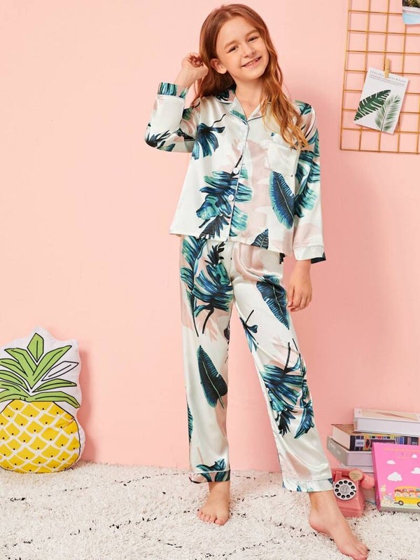 Olivia Travels tropical pajamas for girls