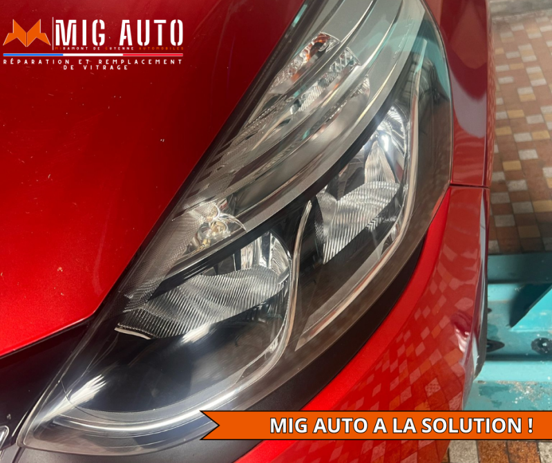 Renovation optique de phare Renault Clio 4 @mig.auto.miramont