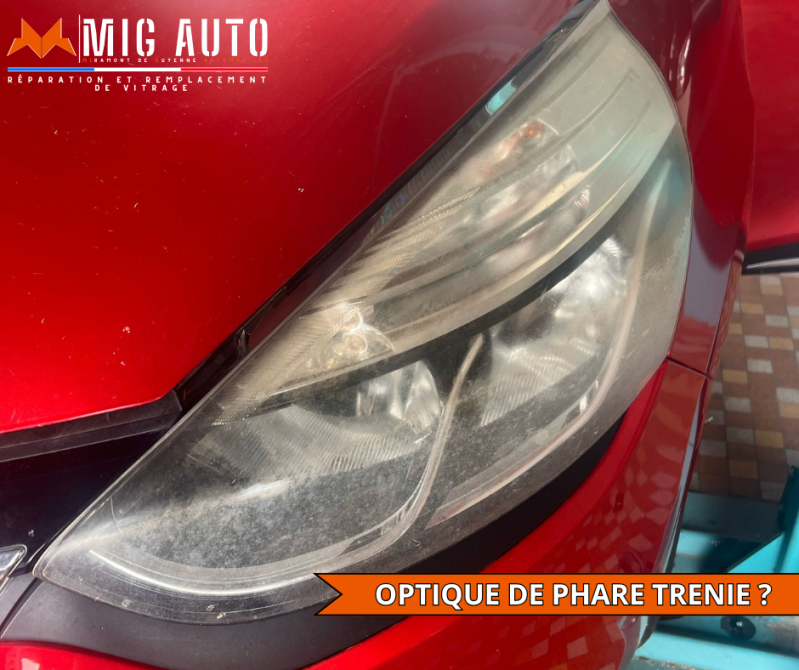 Renovation optique de phare Renault Clio 4 @mig.auto.miramont