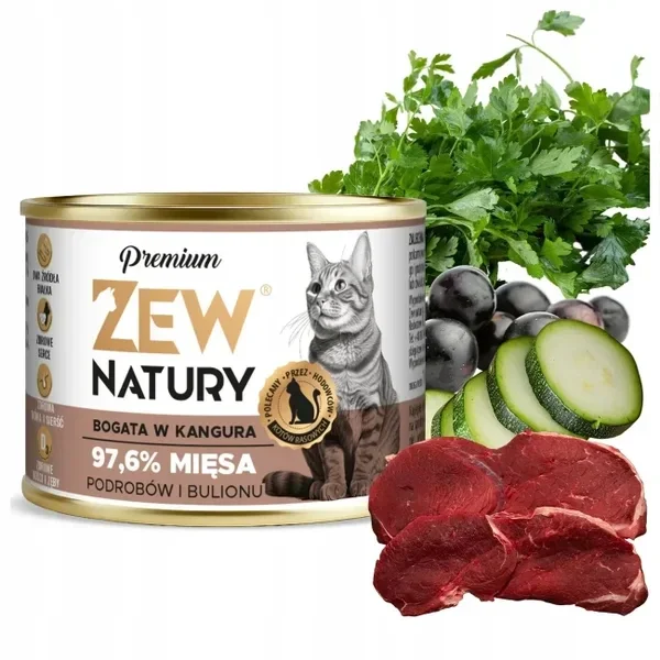 12x185g. Zew Natury Premium Kangaroo (1,80€/1szt)