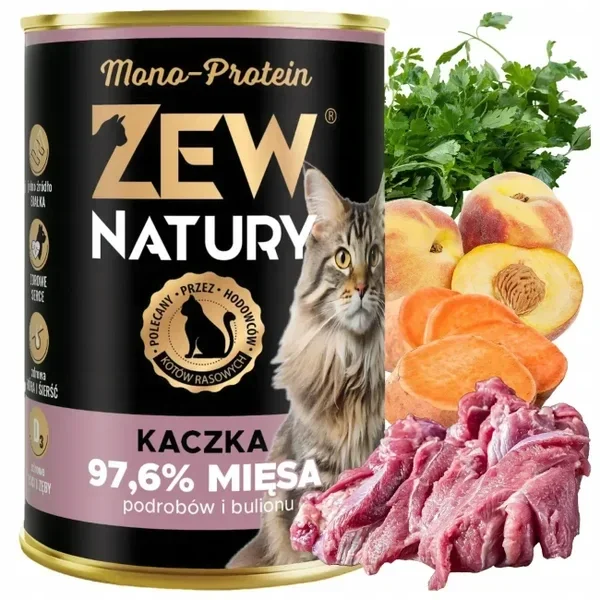 12x400g. Zew Natury Mono-Protein Duck (2,50€/1szt)