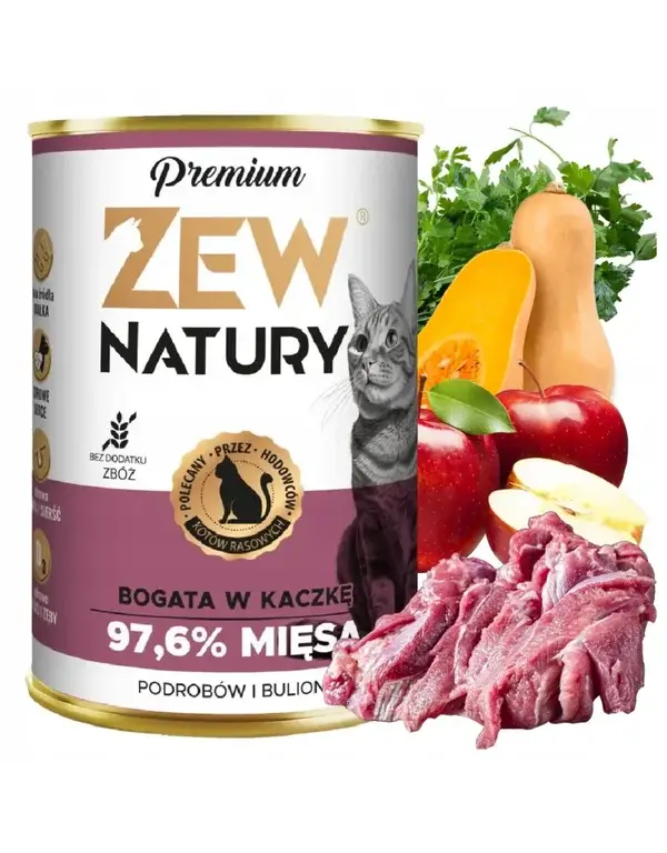 12x400g. Zew Natury Premium Duck (2,30€/1szt)