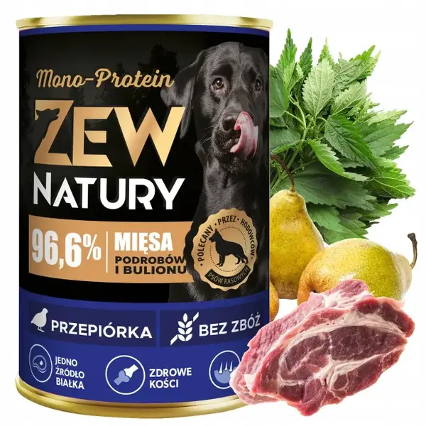 12x400g. Zew Natury Mono-Protein Quail (3,40€/1szt)