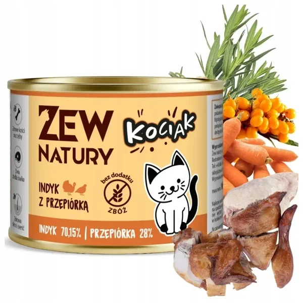 12x185g. Zew Natury Junior Turkey with Quail (1,70€/1szt)