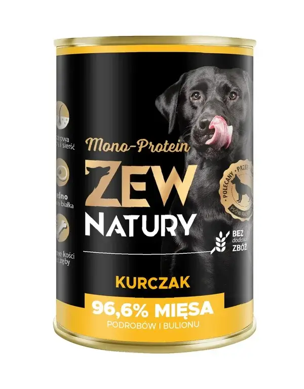 12x400g. Zew Natury Mono-Protein Chicken