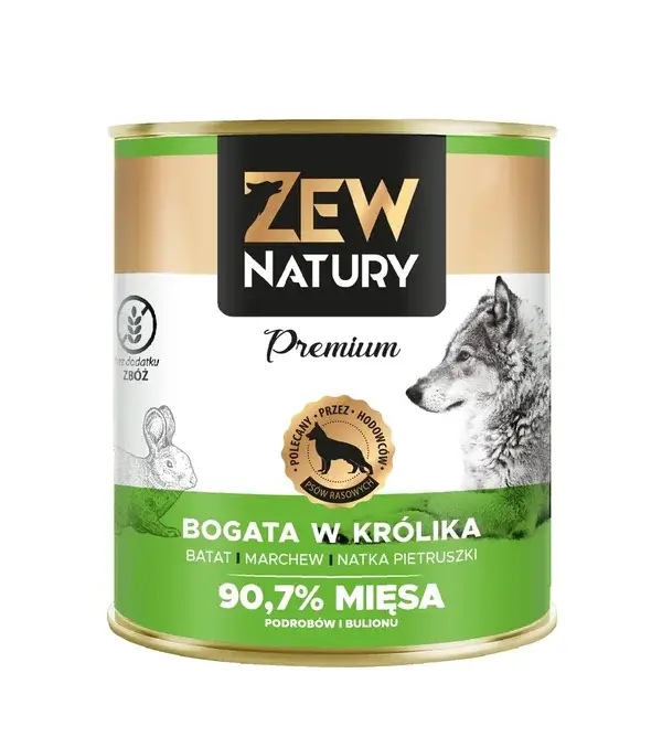 6x800g. Zew Natury Premium  Rich in Rabbit